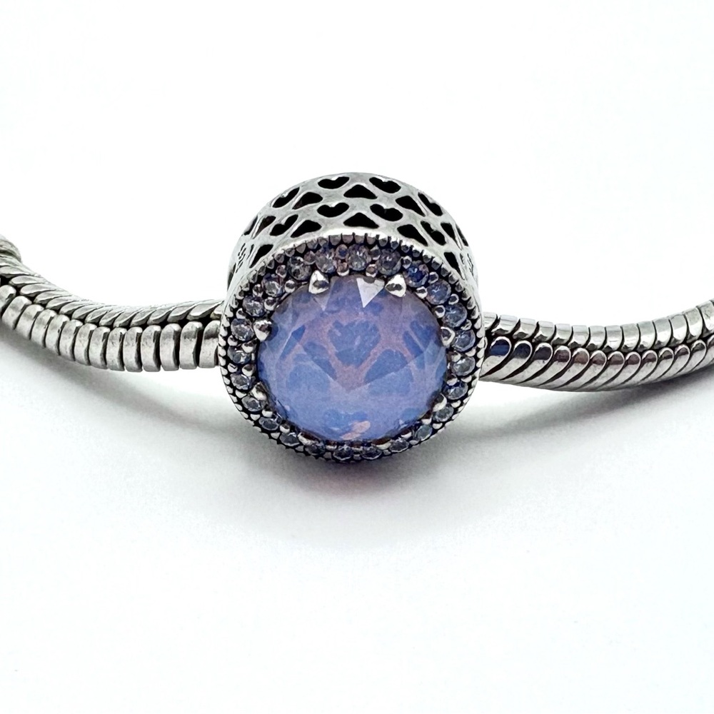 Pandora Sterling Silver Radiant Hearts
Charm with Opalescent Pink Crystal - Picture 2 of 5